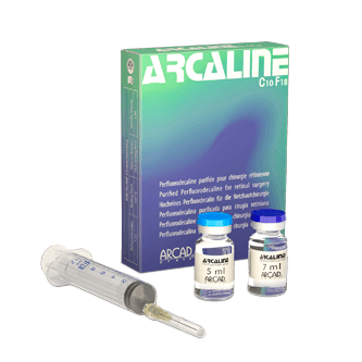 Arcaline, líquido preoperatorio para tratamiento de dasgarros de la retina